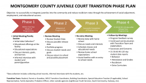 photo chart describing 4 phases of transition